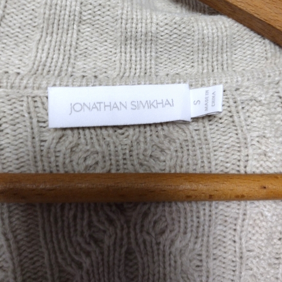 Johnathan Simkhai Davina Cable Knit Cardigan Jacket - Picture 4 of 5